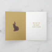 Osterkarte - Hat jemand Schokoladenbraun gesagt? Feiertagskarte (Innenseite)