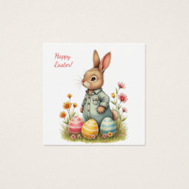 Osterkarte in sanften Pastellfarben