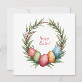 Osterkarte in sanften Pastellfarben Feiertagskarte