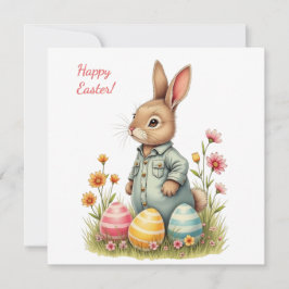 Osterkarte in sanften Pastellfarben Feiertagskarte