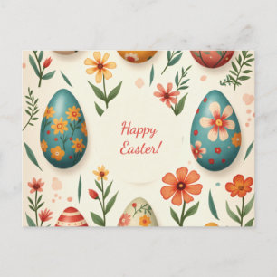 Osterkarte in sanften Pastellfarben Feiertagspostkarte
