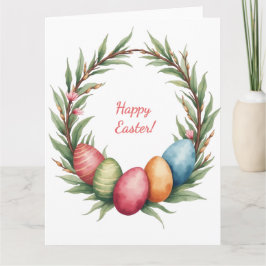 Osterkarte in sanften Pastellfarben Karte