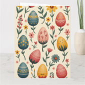 Osterkarte in sanften Pastellfarben Karte (Rückseite)