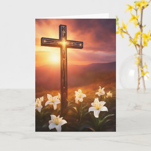 Osterkarte. :-) karte (Gelbe Blume)