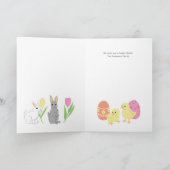 Osterkarte mit Brötchen und Eiern Feiertagskarte (Innenseite)