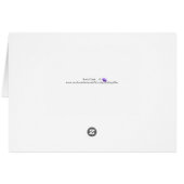 Osterkarte mit Butterfly Garden Fantasie (Rückseite Horizontal)