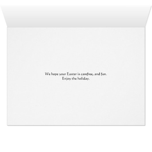 Osterkarte mit Butterfly Garden Fantasie (Innenansicht Horizontal (Unten))