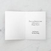 Osterkarte mit floralen Eiern Dankeskarte (Innenseite)