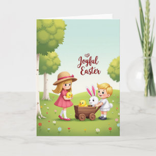 Osterkarte mit Frühlingsfreunden Karte