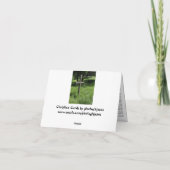 Osterkarte mit Gospelnachricht Feiertagskarte (Rückseite)