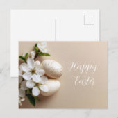 Osterkarte mit Ostereiern Postkarte (Vorne/Hinten)