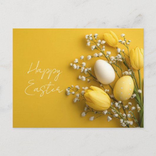 Osterkarte mit Ostereiern Postkarte (Vorderseite)