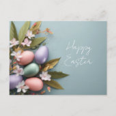 Osterkarte mit Ostereiern Postkarte (Vorderseite)