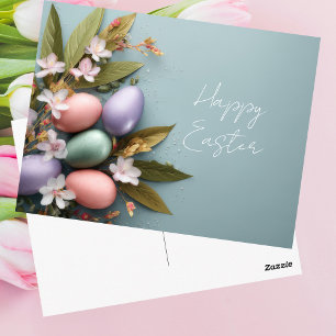 Osterkarte mit Ostereiern Postkarte