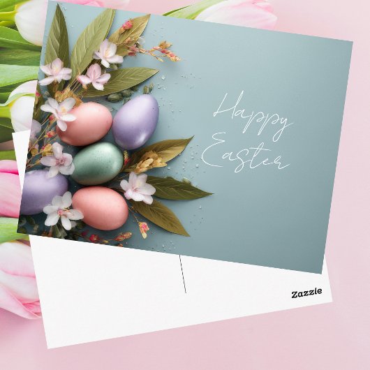 Osterkarte mit Ostereiern Postkarte