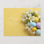 Osterkarte mit Ostereiern Postkarte (Vorderseite)