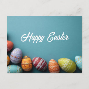 Osterkarte mit Ostereiern Postkarte