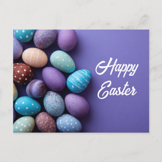 Osterkarte mit Ostereiern Postkarte (Vorderseite)