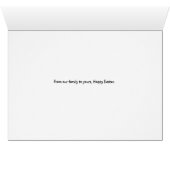 Osterkarte mit Royal Poinciana Blume (Innenansicht Horizontal (Unten))