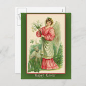 Osterkarte mit Vintager Illustration Feiertagspostkarte (Vorne/Hinten)