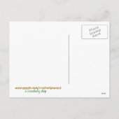 Osterkarte mit Vintager Illustration Feiertagspostkarte (Rückseite)