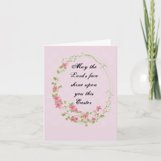 Osterkarte "Möge das Gesicht des Herrn verschwimme (Vorderseite)