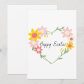 Osterkarte - Osterhasen und Küken Feiertagskarte (Vorne/Hinten)