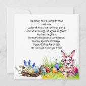 Osterkarte Party Einladung (Rückseite)