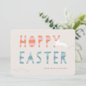 Osterkarte von Hoppy - Bubblegum Feiertagskarte (Stehend Vorderseite)