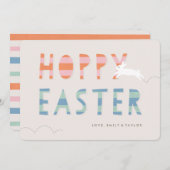 Osterkarte von Hoppy - Bubblegum Feiertagskarte (Vorne/Hinten)