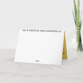 Osterkarten Blaue Blumen - Grußkarte Feiertagskarte (Rückseite)