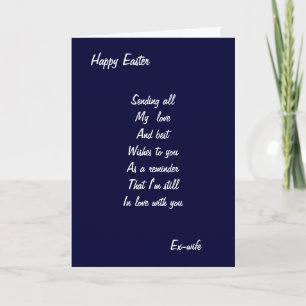 Osterkarten der Ex-Ehefrau Feiertagskarte