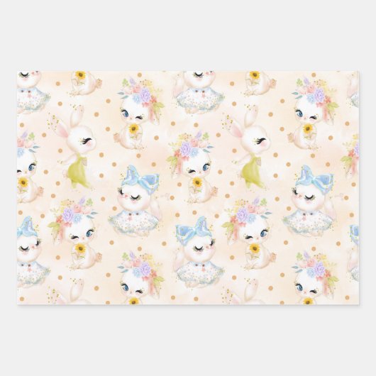 Osterkarten Geschenkpapier Set (Vorderseite)