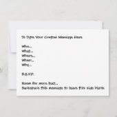 Osterkarten Party Einladungen Ostern Personalisier (Rückseite)