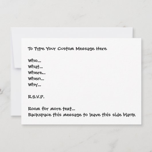 Osterkarten Party Einladungen Ostern Personalisier (Rückseite)