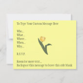 Osterkarten Party Einladungen Ostern Personalisier (Rückseite)