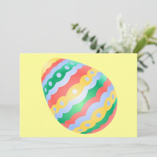 Osterkarten Party Einladungen Ostern Personalisier (Stehend Vorderseite)