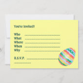 Osterkarten Party Einladungen Ostern Personalisier (Rückseite)