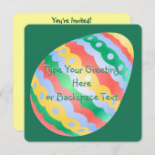 Osterkarten Party Einladungen Ostern Personalisier (Vorne/Hinten)