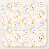 Osterkarten Rechteckiger Pappuntersetzer (Vorderseite)