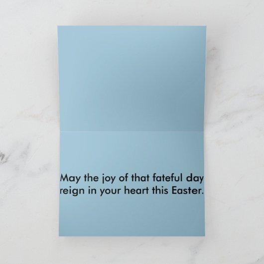 Osterkarten (religiös) feiertagskarte (Innenseite)