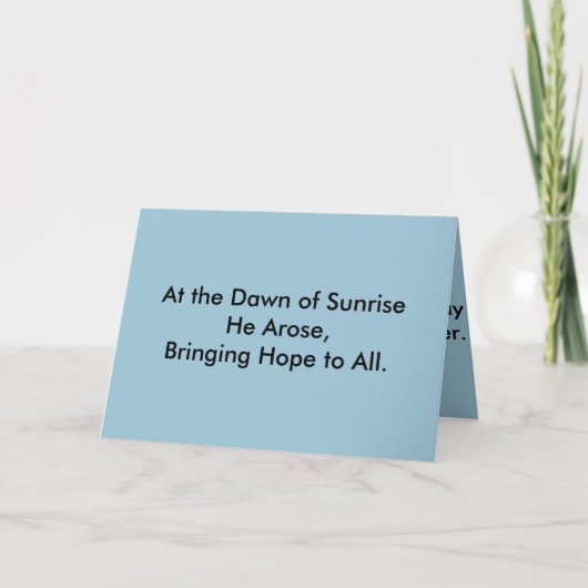 Osterkarten (religiös) feiertagskarte (Vorderseite)