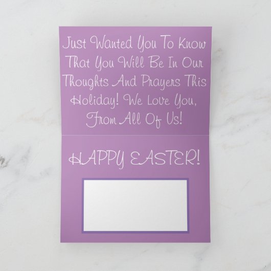 Osterkartendesign Feiertagskarte (Innenseite)