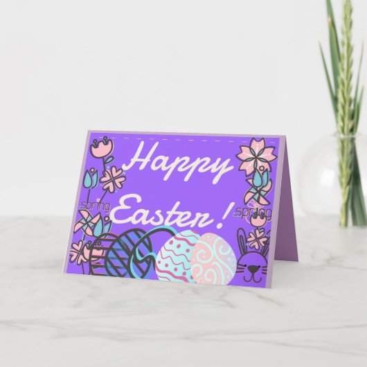 Osterkartendesign Feiertagskarte (Vorderseite)