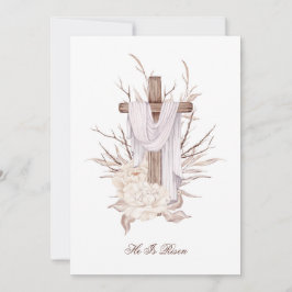 Osterkartenkreuz ist er Risen Dankeskarte