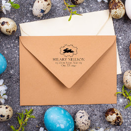 Osterkartenstau | Address bunny Briefmarke Gummistempel