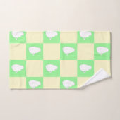 Osterkarton-Muster mit Motiv für Weißkick Badhandtuch Set (Handtuch)