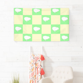 Osterkarton-Muster mit Motiv für Weißkick Banner