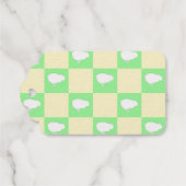 Osterkarton-Muster mit Motiv für Weißkick Geschenkanhänger (Rückseite (Horizontal))