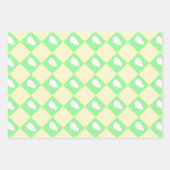 Osterkarton-Muster mit Motiv für Weißkick Geschenkpapier Set (Vorderseite 3)